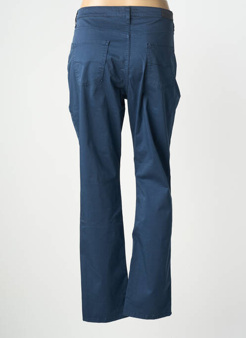 Pantalon slim tissage popeline taille normale bleu LCDN femme