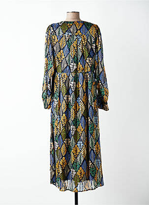Robe longue manches longues manches longues vert MOLLY BRACKEN femme