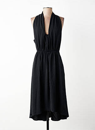 Robe mi-longue sans manche sans manche noir MOLLY BRACKEN femme