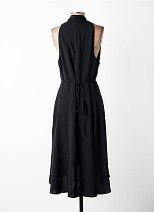Robe mi-longue sans manche sans manche noir MOLLY BRACKEN femme