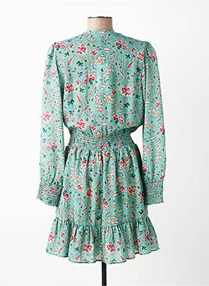 Robe courte coupe fluide manches longues vert GERARD DAREL femme