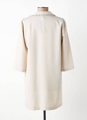 Robe courte manches 3/4 manches 3/4 beige IMPERIAL femme