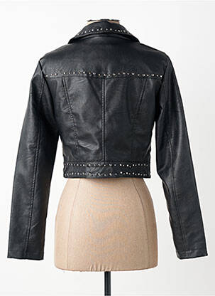 Veste simili cuir poches noir MOLLY BRACKEN femme