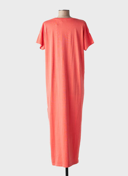 Robe longue manches courtes manches courtes rose LE TEMPS DES CERISES femme