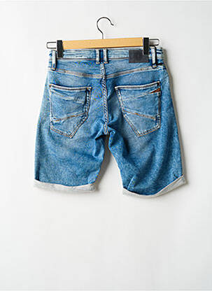 Short fermeture zippée sous rabat boutonné taille normale bleu LE TEMPS DES CERISES homme