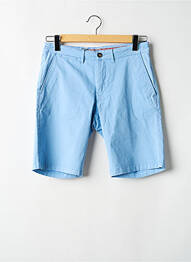 Bermuda tissage popeline taille normale bleu CAMBRIDGE homme