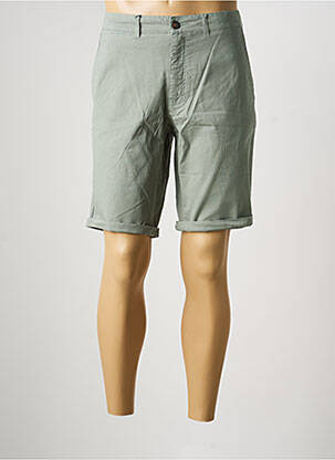 Bermuda tissage popeline taille normale vert CAMBRIDGE homme