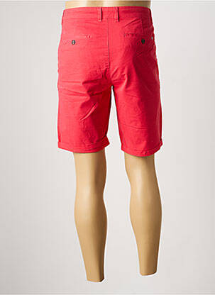 Bermuda tissage popeline taille normale rouge CAMBRIDGE homme
