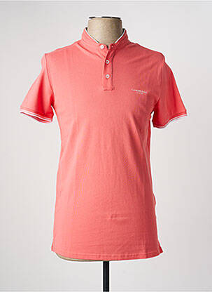 Polo stretch manches courtes rose CAMBRIDGE homme