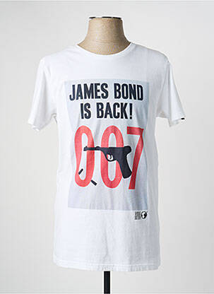 T-shirt stretch manches courtes blanc HERO SEVEN homme