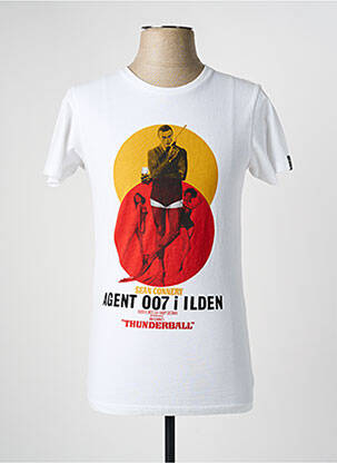 T-shirt coupe cintrée manches courtes blanc HERO SEVEN homme