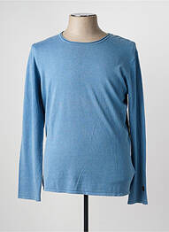 T-shirt stretch manches longues bleu LE TEMPS DES CERISES homme