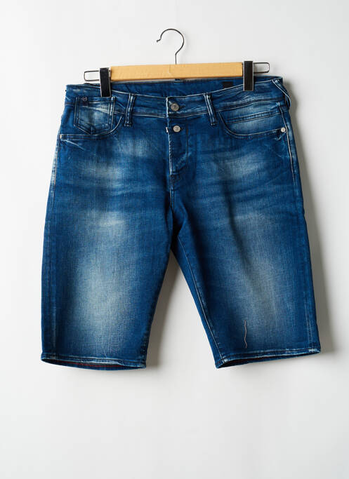 Short fermeture zippée sous rabat boutonné taille normale bleu LE TEMPS DES CERISES homme