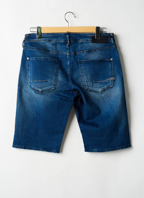 Short fermeture zippée sous rabat boutonné taille normale bleu LE TEMPS DES CERISES homme