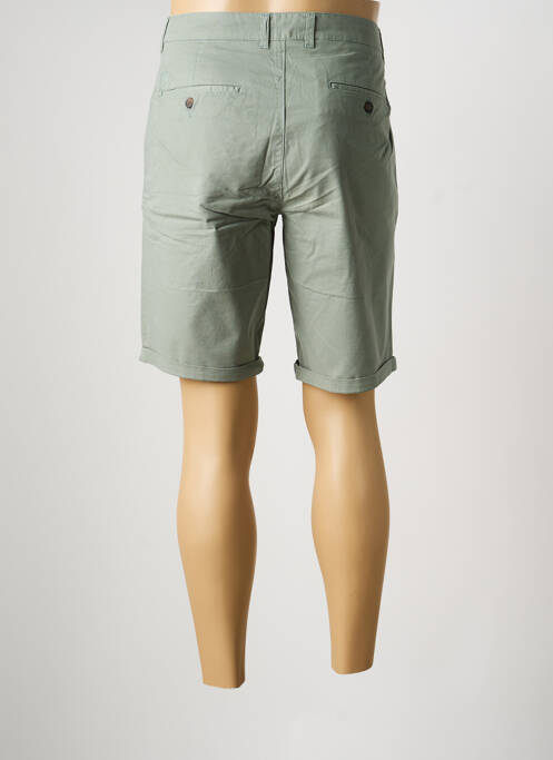 Bermuda tissage popeline taille normale vert CAMBRIDGE homme
