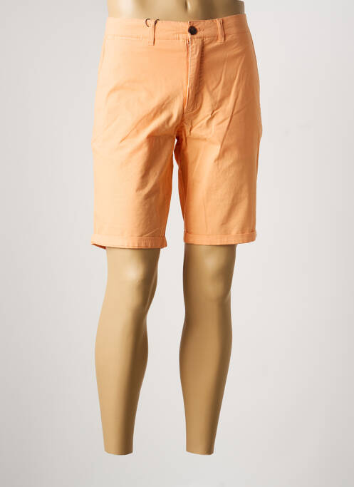 Bermuda tissage popeline taille normale orange CAMBRIDGE homme
