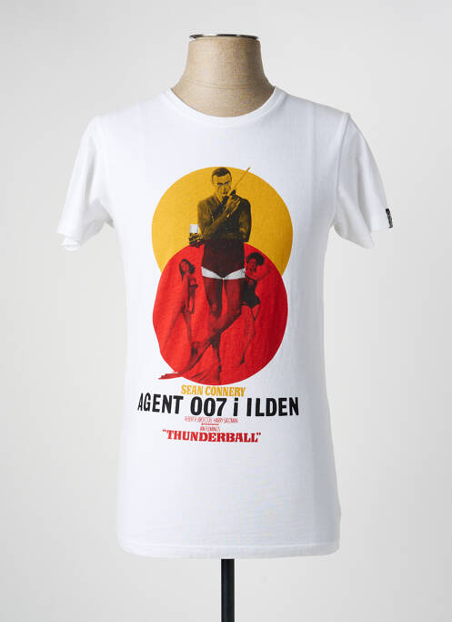 T-shirt coupe cintrée manches courtes blanc HERO SEVEN homme