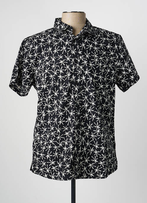 Chemise manches courtes imprimé fantaisie noir LE TEMPS DES CERISES garcon