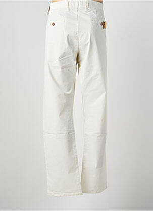 Pantalon chino tissage popeline taille normale beige MCS homme