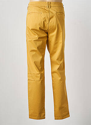 Pantalon chino tissage popeline taille normale jaune LE TEMPS DES CERISES homme