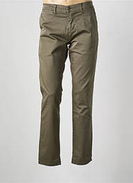 Pantalon chino tissage popeline taille normale vert LE TEMPS DES CERISES homme