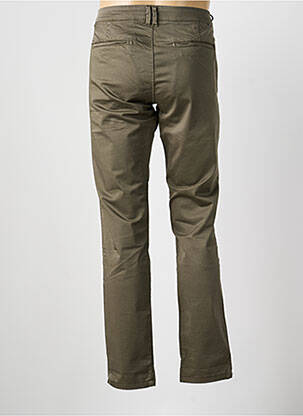Pantalon chino tissage popeline taille normale vert LE TEMPS DES CERISES homme