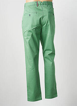 Pantalon chino tissage popeline taille normale vert HERO SEVEN homme