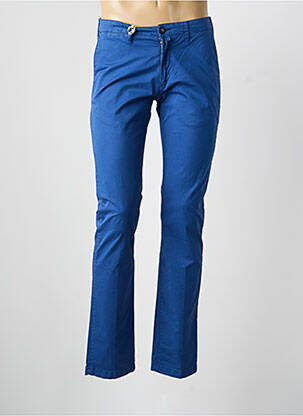 Pantalon chino tissage popeline taille normale bleu MCLASSICS homme