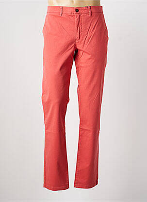 Pantalon chino tissage popeline taille normale rouge CAMBRIDGE homme