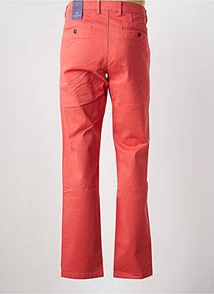 Pantalon chino tissage popeline taille normale rouge CAMBRIDGE homme