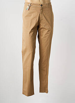 Pantalon chino tissage popeline taille normale marron MCLASSICS homme
