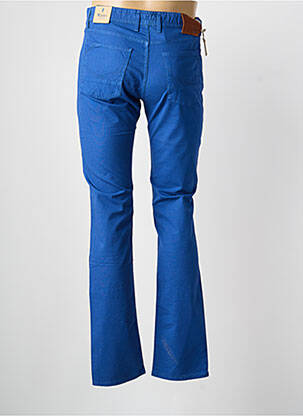 Pantalon slim fermeture zippée sous rabat boutonné taille normale bleu MCLASSICS homme