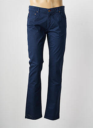 Pantalon slim tissage popeline taille normale bleu MCLASSICS homme