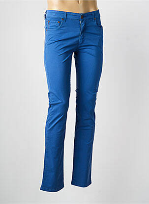 Pantalon slim tissage popeline taille normale bleu MCLASSICS homme