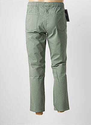 Pantalon slim tissage popeline taille normale vert LCDN homme