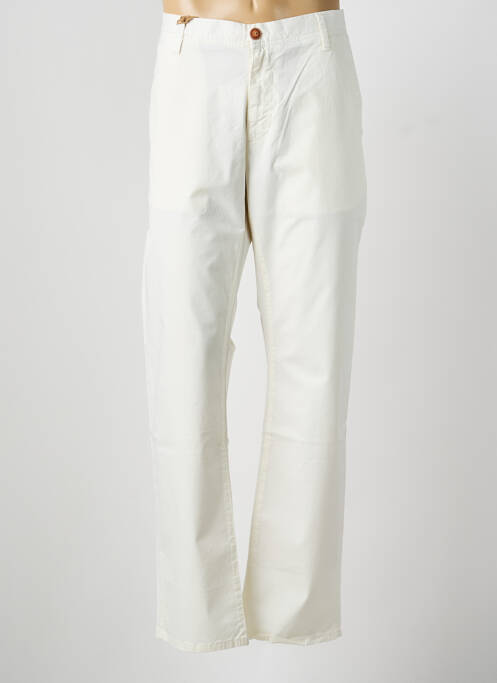 Pantalon chino tissage popeline taille normale beige MCS homme