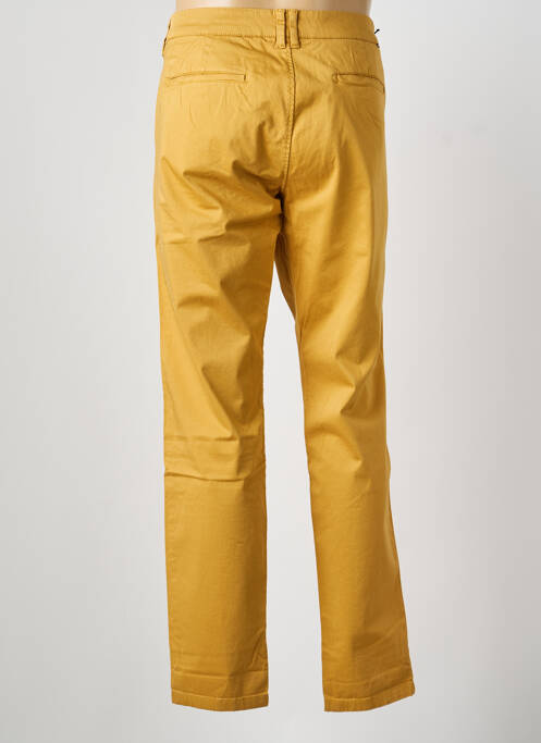 Pantalon chino tissage popeline taille normale jaune LE TEMPS DES CERISES homme