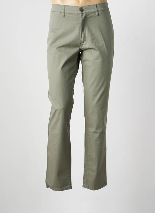 Pantalon chino poches taille normale vert LCDN homme