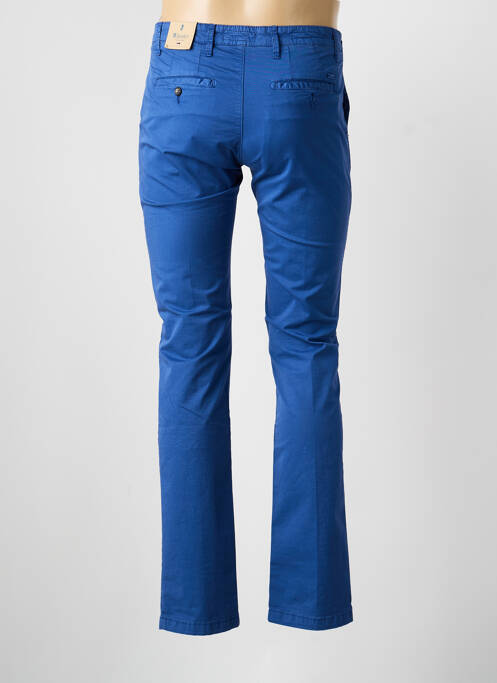 Pantalon chino tissage popeline taille normale bleu MCLASSICS homme
