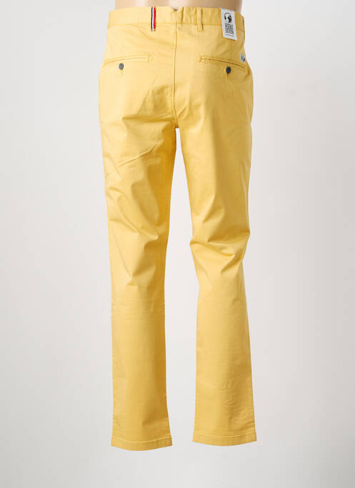 Pantalon chino tissage popeline taille normale jaune HERO SEVEN homme