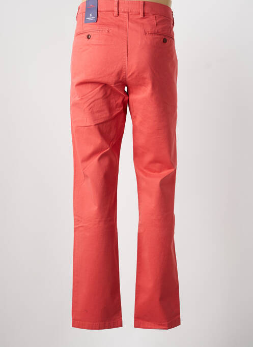 Pantalon chino tissage popeline taille normale rouge CAMBRIDGE homme