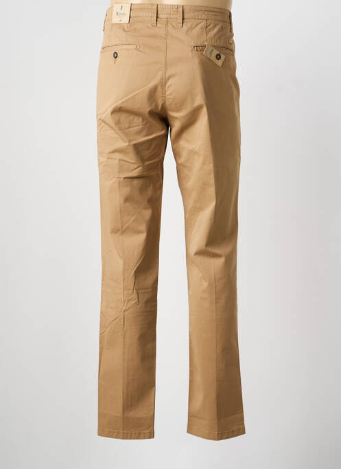 Pantalon chino tissage popeline taille normale marron MCLASSICS homme