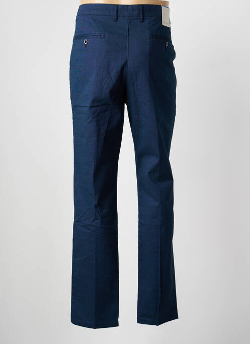 Pantalon chino tissage popeline taille normale bleu LCDN homme