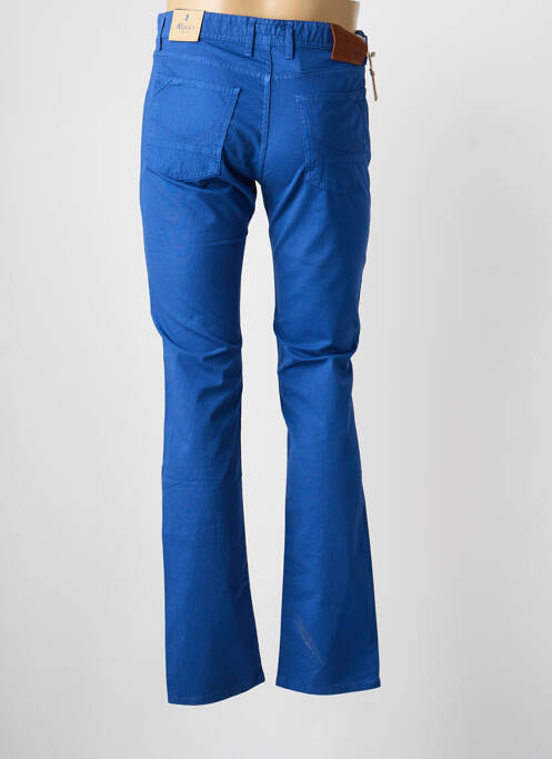 Pantalon slim fermeture zippée sous rabat boutonné taille normale bleu MCLASSICS homme