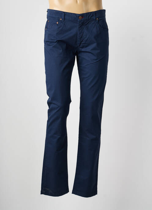 Pantalon slim tissage popeline taille normale bleu MCLASSICS homme