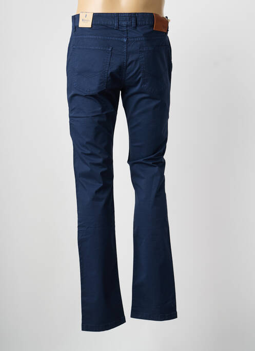 Pantalon slim tissage popeline taille normale bleu MCLASSICS homme