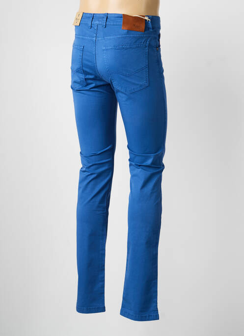 Pantalon slim tissage popeline taille normale bleu MCLASSICS homme