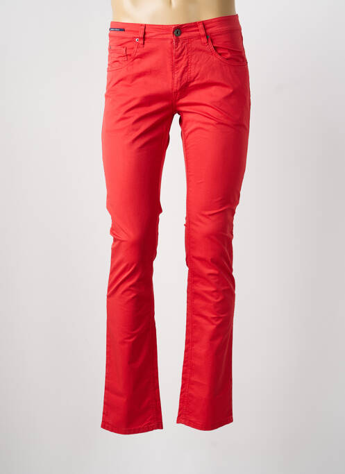 Jeans coupe slim poches taille normale rouge TELERIA ZED homme