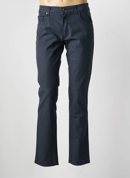 Pantalon slim tissage popeline taille normale noir LCDN homme