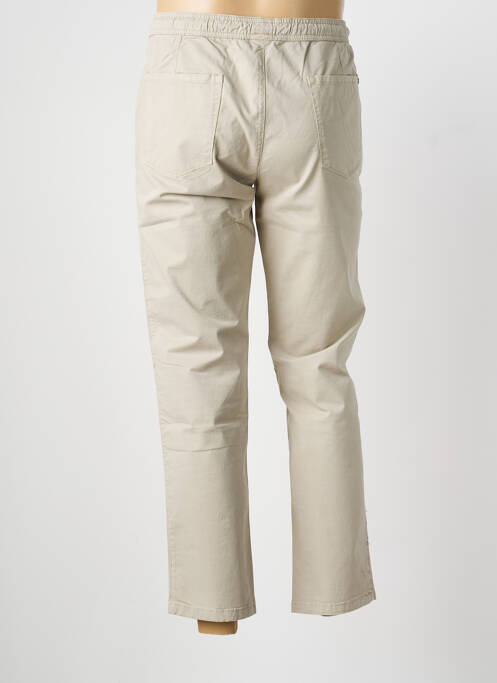 Pantalon slim tissage popeline taille normale beige LCDN homme